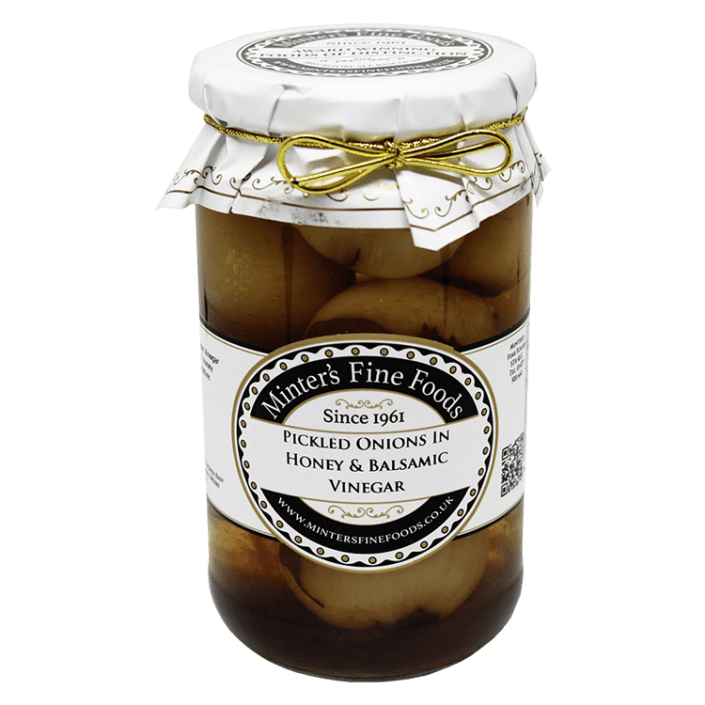 Pickled Onions in Honey & Balsamic Vinegar 12 x 450g Minters Fine Foods